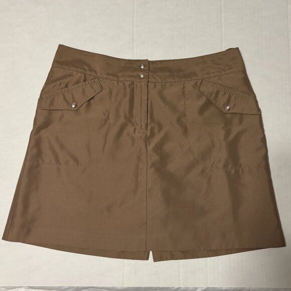 Lot of 3 Women’s Skorts Size 6 IZOD PerformX Khaki Navy Print Golf Tennis Casual - Picture 2 of 16